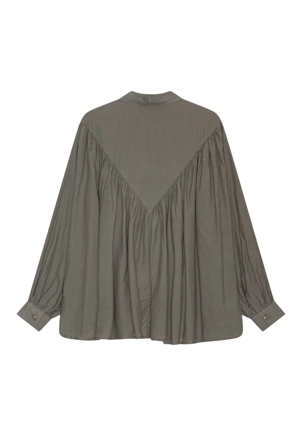 Glow skjortebluse - khaki gray